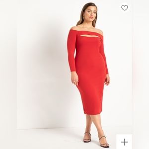 Off The Shoulder Jersey Dress - NWT